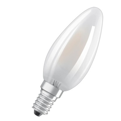 Osram LED žiarovka E14 v tvare sviečky, 4W, sada 5 ks. Teplé biele svetlo do obytných priestorov.