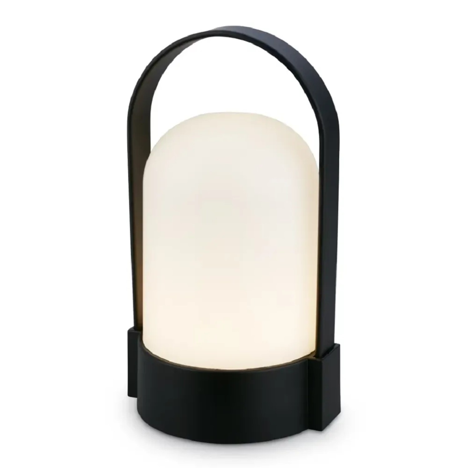 E-shop BRILO Aku nabíjacia stolná lampa Asa čierna 1 W, 50 lm, 3000 K, pr. 85 x 155 mm