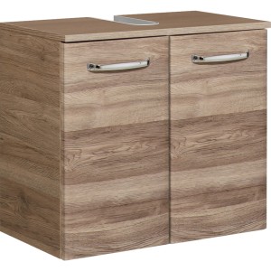 Skrinka pod umývadlo Pelipal Quickset 922, 60 cm, dekor dub Sanremo s chrómovými úchytmi.