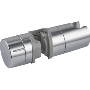 Chrómovaný držiak sprchy baliv, vhodný pre sprchové tyče s Ø 18-25 mm.