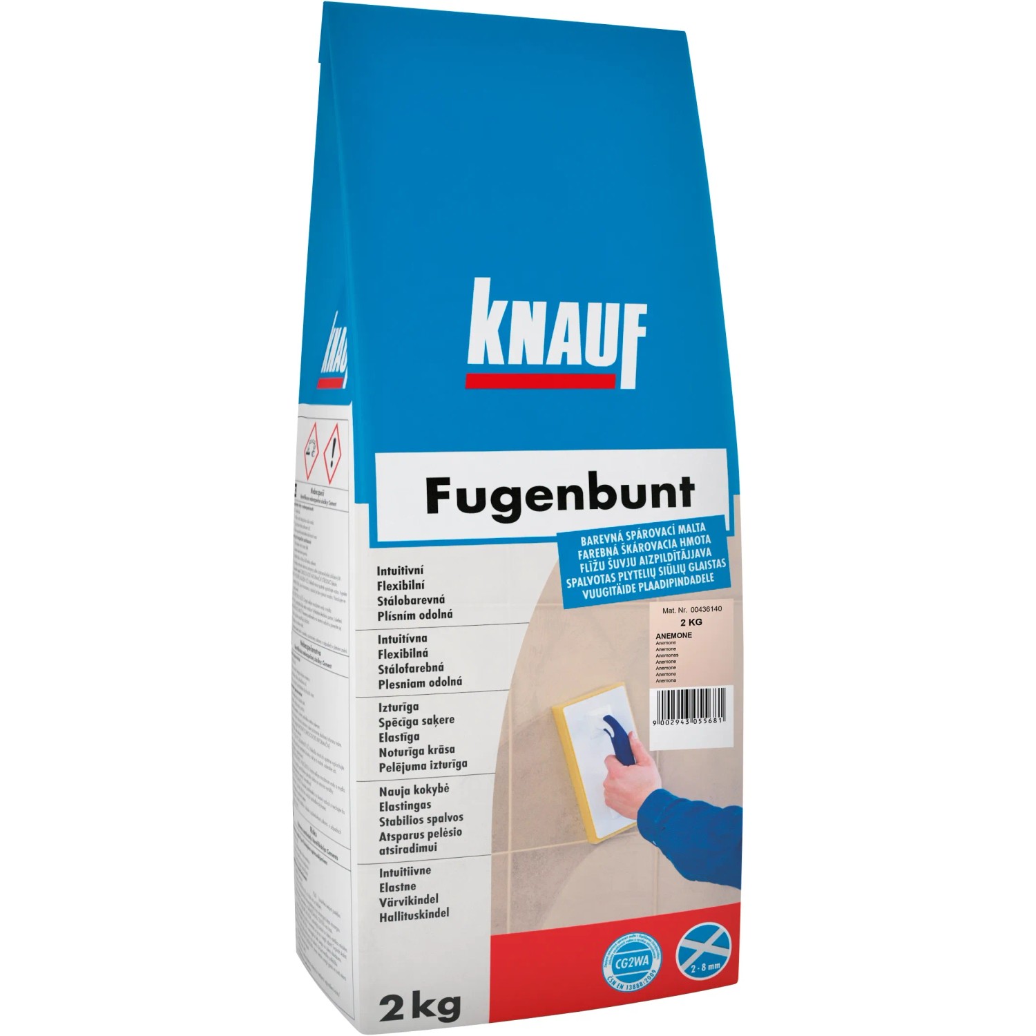 E-shop Knauf Škárovacia hmota Fugenbunt, Anemone, 2 kg