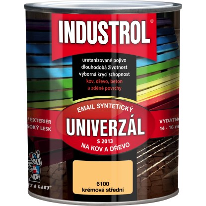 INDUSTROL Email na kov a drevo S2013 UNIVERZÁL 6100 krémová stredná 750 ml