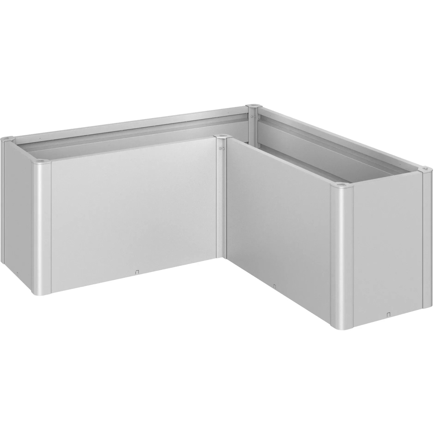 E-shop Biohort Vyvýšený záhon Belvedere Midi L150 strieborný, 152 x 152 x 53 x 61 cm