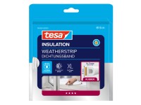 tesa Gumené tesnenie pre dvere/okná INSULATION D-profil, biela, 6 m x 9 mm x 7mm