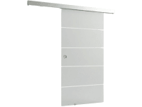 Doorlegro Posuvné dvere EasySlide 65 - set, satin 4 pruhy/nerez, 205 x 90 cm