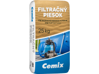 Cemix Filtračný piesok pre bazénové filtrácie, zrnitosť 0,6-1,2 mm, 25 kg