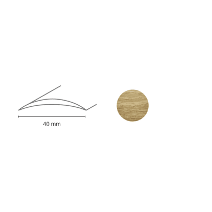 Döllken Profiles Prechodový profil DP 64 S Samolepiaca 40 x 1800 mm, dub cognac