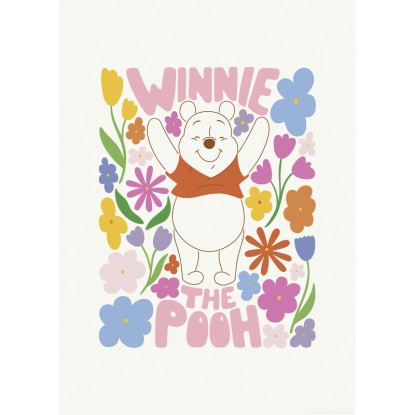 Komar Plagát Disney Winnie the Pooh Happy Botanical 50 x 70 cm