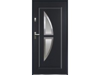 O.K. DOORS Oceľové vchodové dvere KRONOS P55 antracitové 90 P