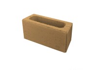 DITON Plotová tvárnica s fazetou H hladká okrová 38,5 x 19 x 19 cm