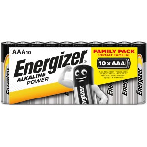 Energizer Alkaline Power AAA batérie, balenie 10 ks. Mikro batérie pre každodenné zariadenia.