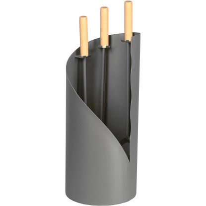 Lienbacher Kozubová súprava 3-dielna antracitová s povrchovou úpravou