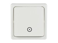 SEZ Tlačidlo Standard DS 1101-10 B biele 28 x 82 x 82 mm