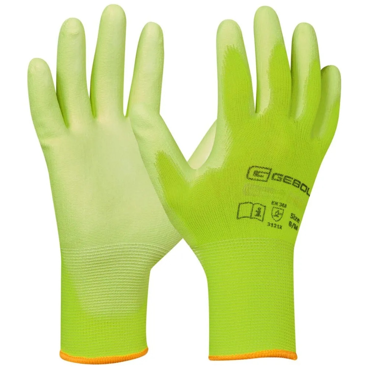 E-shop GEBOL Pracovné rukavice Nano Flex Neon, neónovo žltá, veľ. 11