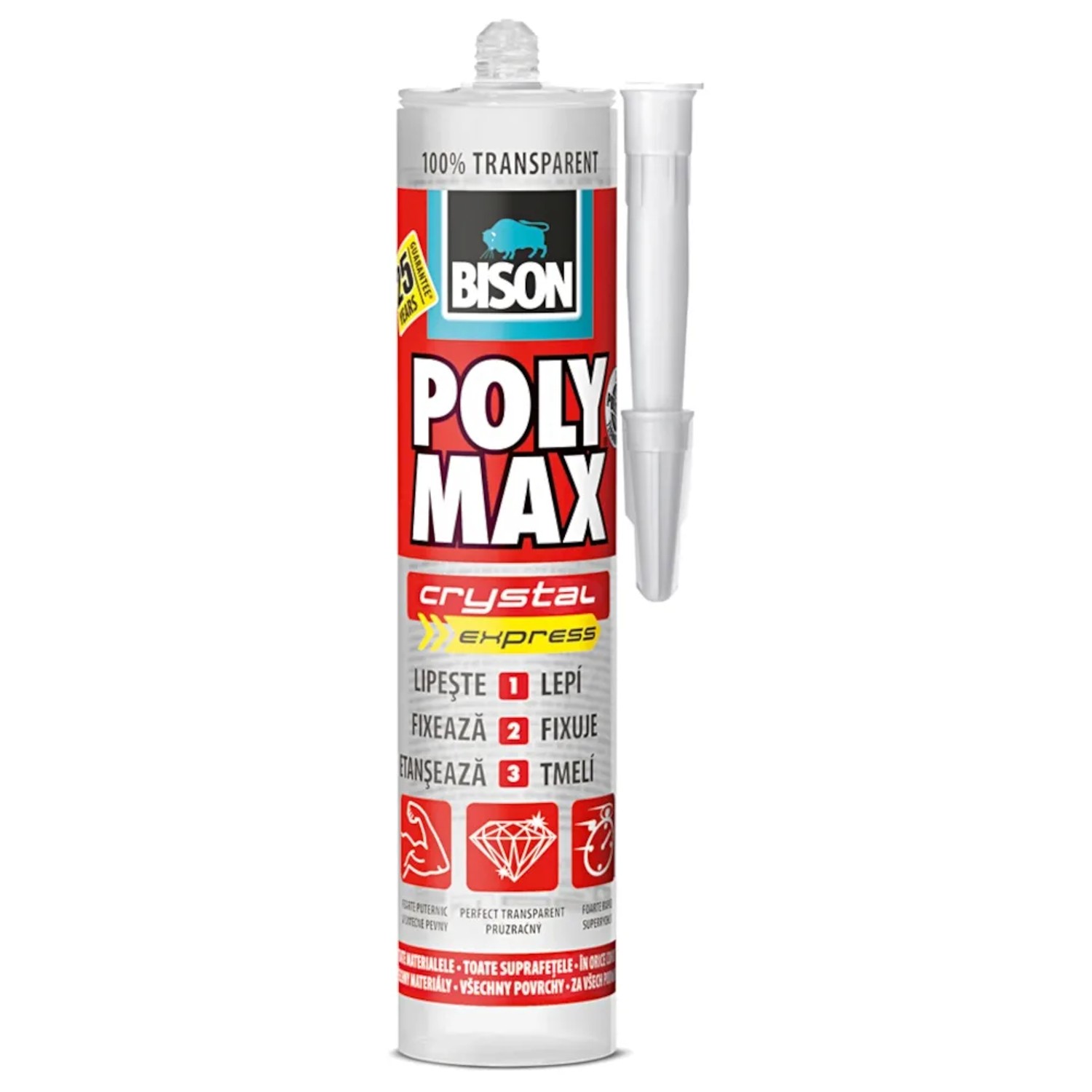 E-shop BISON Lepidlo POLY MAX crystal express, 300 g