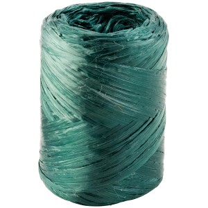 Rolka zelenej umelej rafie, 120 m, pre záhradníctvo a dekorácie.