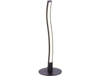 Just Light. Stolná LED lampa Wave, 3W, 345lm, 3000K, čierna, pr. 10 x 30 cm