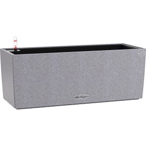 Lechuza Balconera Stone 50, kvetináč kamenná sivá (50x19cm) so zavlažovacím systémom.