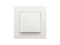 Makel Spínač r. 1 Lilium Kare, 10 AX - 250 V, biely