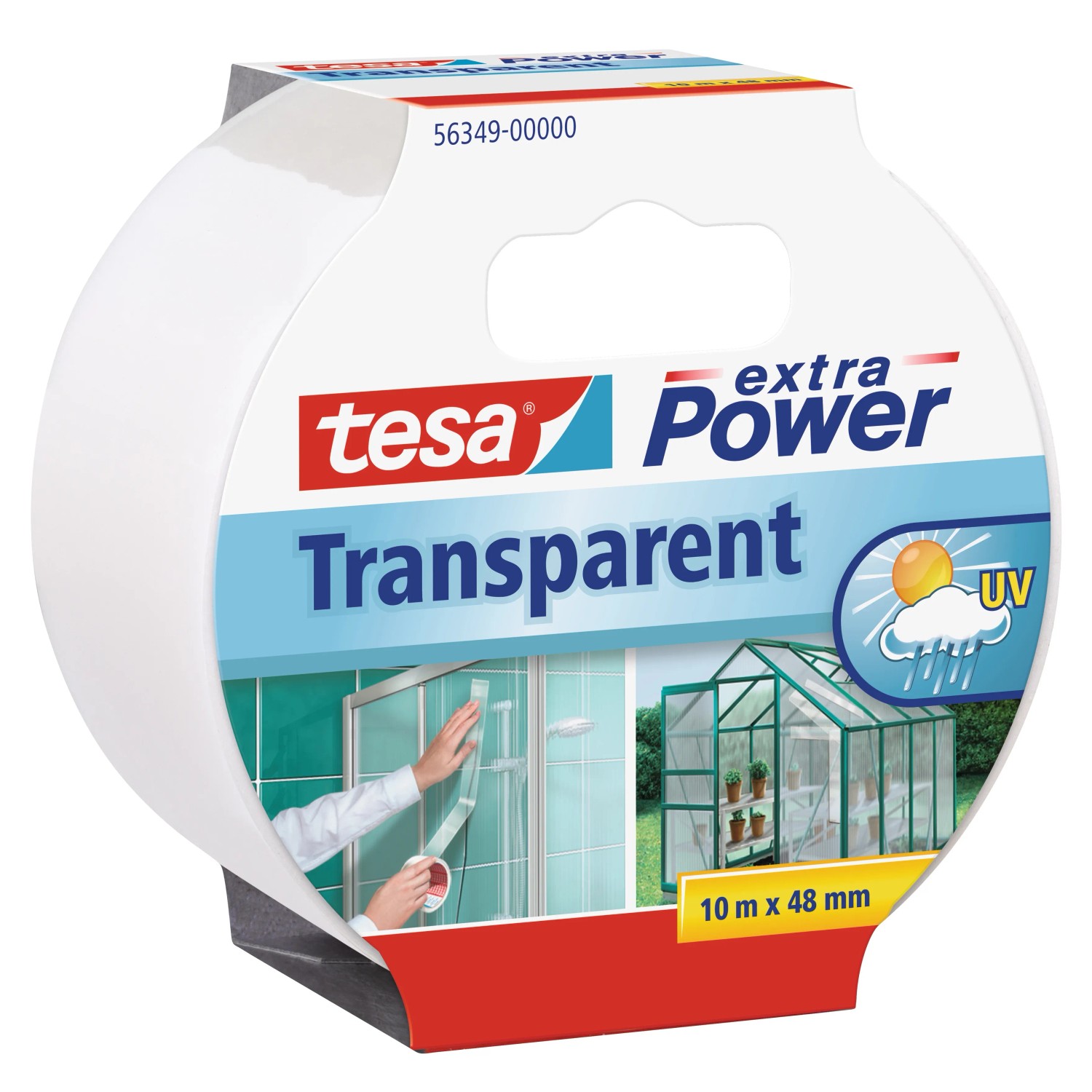 E-shop tesa Priehľadná textilná opravná páska Extra Power Transparent, 10 m x 50 mm