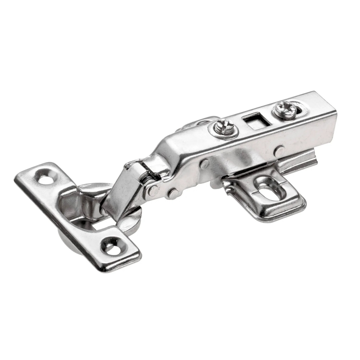 E-shop Hettich Dvojramenný nábytkový záves, brzda, plné prekrytie, poniklovaný, 26 mm