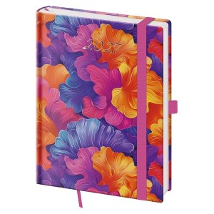 Helma 365 Týždenný diár 2027 B6 Vario Coral s gumičkou 12,5 x 17,6 cm