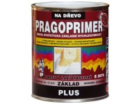 PRAGOPRIMER Základná farba na drevo ZÁKLAD PLUS S 2070, 0100 biela, 600 ml