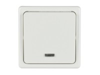 SEZ Tlačidlo so signalizáciou Standard DS S 1101-10 B biele 28 x 82 x 82 mm