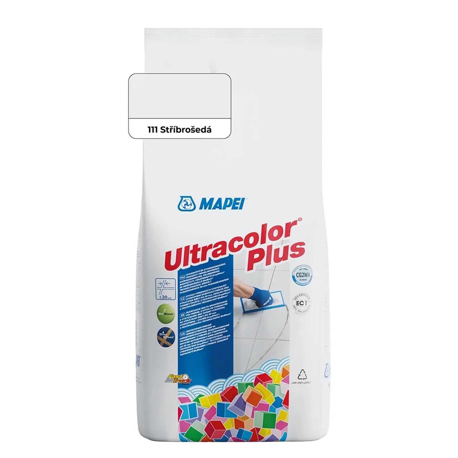 E-shop Mapei Škárovacia hmota Ultracolor Plus 2 kg, 111 striebornosivá