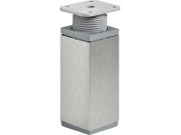 Hettich Nábytková noha oceľ vzhľad ušľachtilej ocele 1 ks, 100-115 x 40 x 40 mm