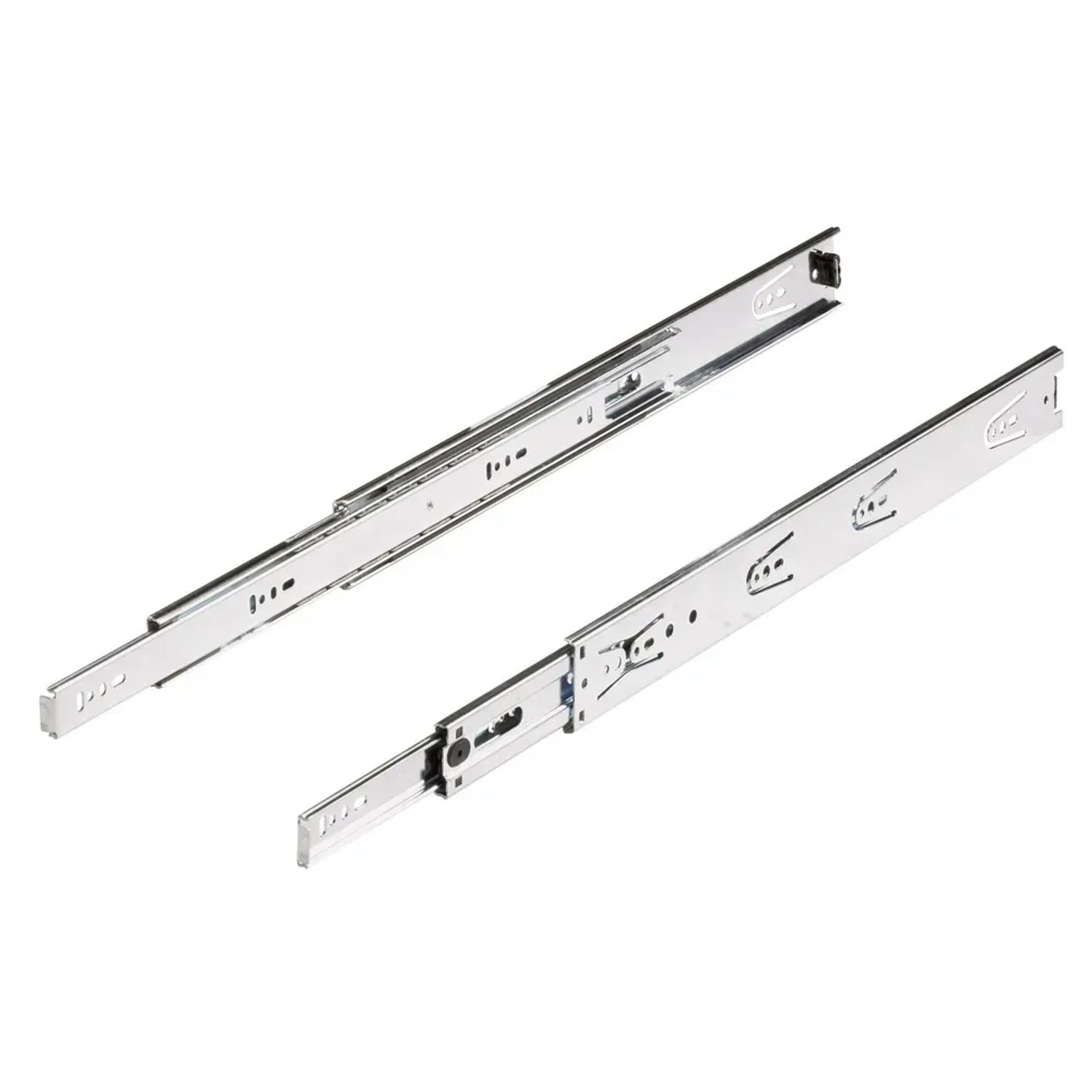 E-shop Hettich Guličkový presný plnovýsuv 400 mm pochromovaná oceľ