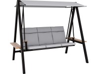 OBI Hollywoodska hojdačka Summerdale antracitová-svetlo sivá 187 x 225 x 127 cm