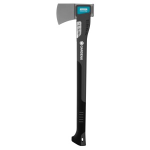 Gardena Universalaxt 1400A so sivou hlavou a čiernou, ergonomickou rukoväťou.