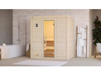 Weka Sauna z masívneho dreva Bergen sklenené dvere 198 x 148 x 203