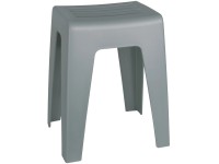 Wenko Plastová kúpeľňová stolička Kumba, sivá, 47 x 38 x 32 cm Wenko Plastová kúpeľňová stolička Kumba, sivá, 47 x 38 x 32 cm