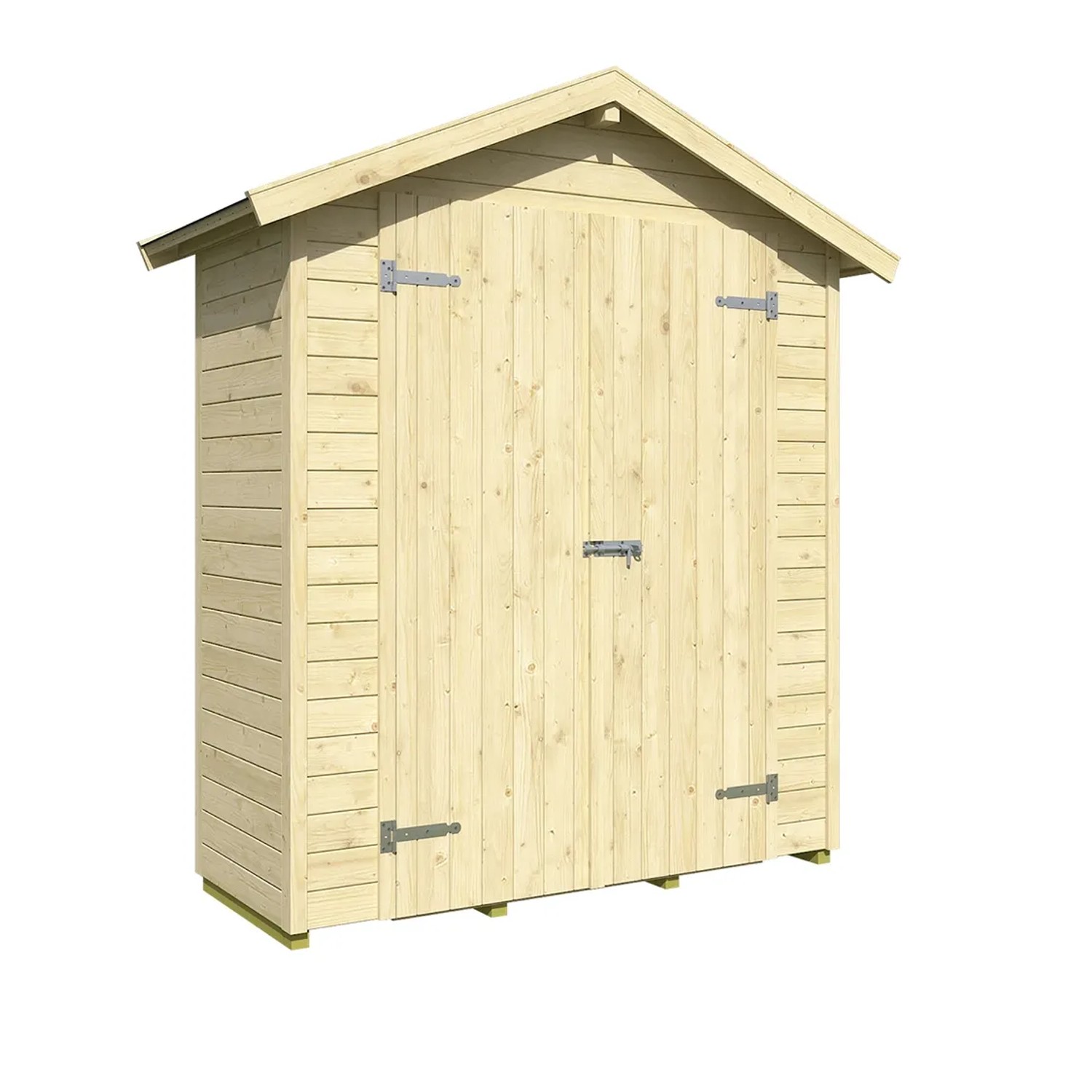 E-shop Weka Drevený domček na náradie Mori 1.1, prírodný, 170 x 67 cm