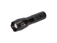 Solight LED svietidlo nabíjacie, 300 lm, Cree, zoom, power banka, čierna