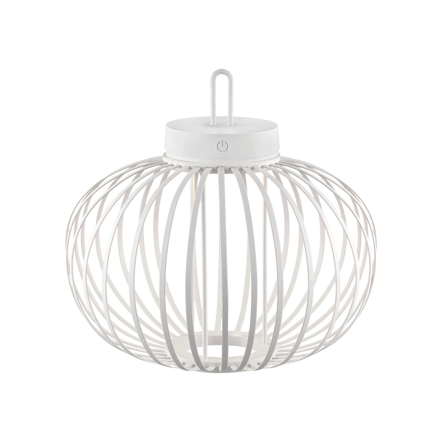 E-shop Just Light. Nabíjacie závesné/stol. LED svietidlo Akuba IP44 biela pr. 36 x 33cm