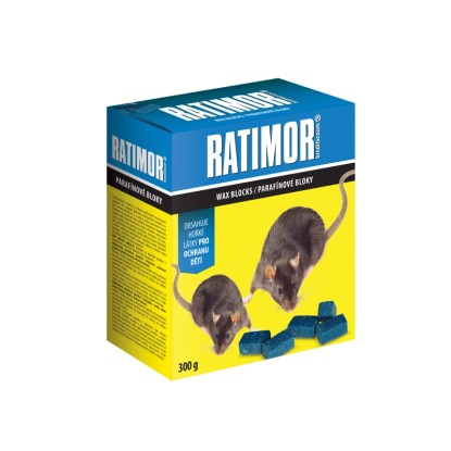 Nástraha na myši Ratimor - parafínové bloky, 300 g