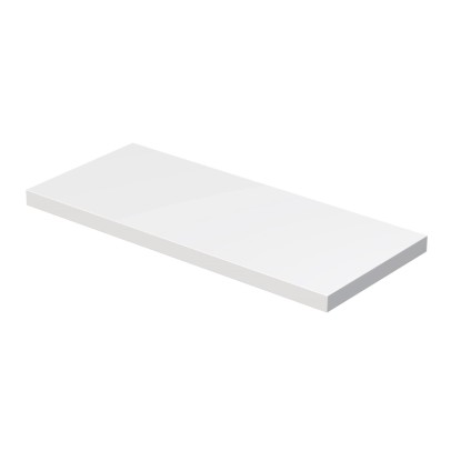 INTEDOOR Umývadlová doska BEE bez výrezu, š. 120 cm, biela mat