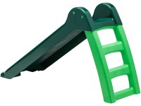 SwingKing Skladacia šmykľavka so schodíkmi pre malé deti, zelená