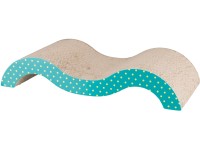 Jollypaw Škrabadlo v tvare vlny Jilly 50 cm x 9 cm x 23 cm tyrkysová lepenka