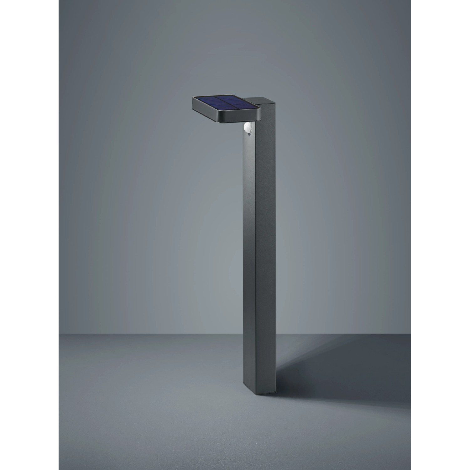 E-shop Reality Vonkajšia solárna LED lampa Esquel, antracitová, 4,5 W, 14 x 18 x 60 cm