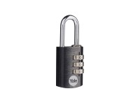 Yale Visiaci zámok YE3CB/20/121/1, čierny, 57 x 21 x 10 mm