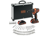 Black+Decker Aku príklepová vŕtačka BDCHD18BAFC, 18V vr. 2x1,5Ah aku