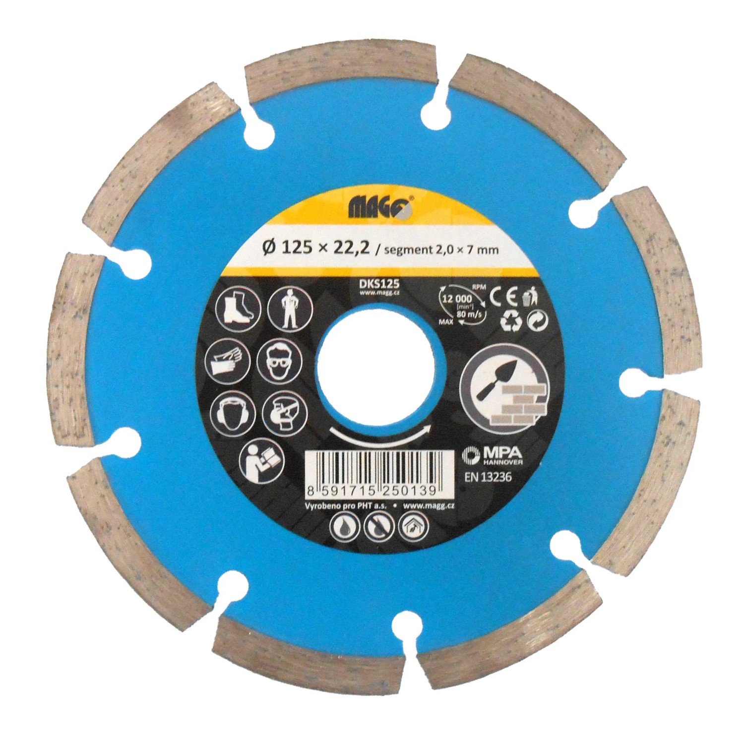 E-shop MAGG Diamantový kotúč segmentový 125 x 22,2 mm