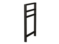 INTEDOOR Noha BEE, hranatá, 68 x 4 x 45 cm, čierna mat