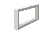 INTEDOOR Konzola BEE hranatá, 16 x 4 x 45 cm, biela mat