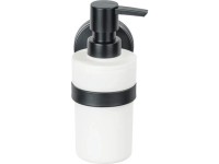 Wenko Dávkovač mydla Static-Loc Pavia čierny 6 x 16 x 9 cm