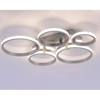 Just Light. Stropné LED svietidlo Johanna s 5 zv. zdrojmi, 55 x 66 cm